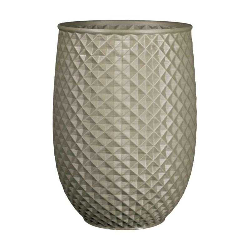 Cache pot haut design Ananas  - Couleurs: Gris - Volume: 19L