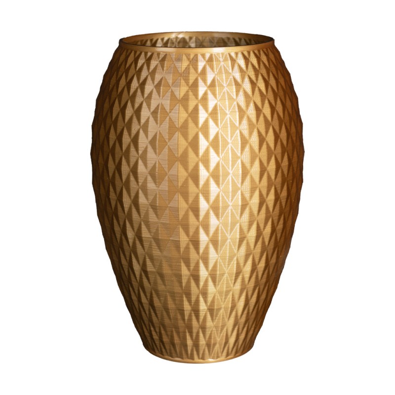 Jarre contemporaine - Vase à poser grandes dimensions  - Couleurs: Or - Volume: 14L