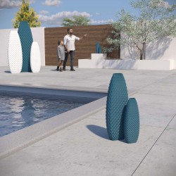 Vase haut design Ananas