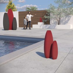 Vase haut design Ananas