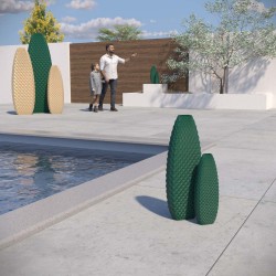 Vase haut design Ananas