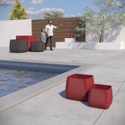 Jardinière carrée balcon et jardin - Design Ananas