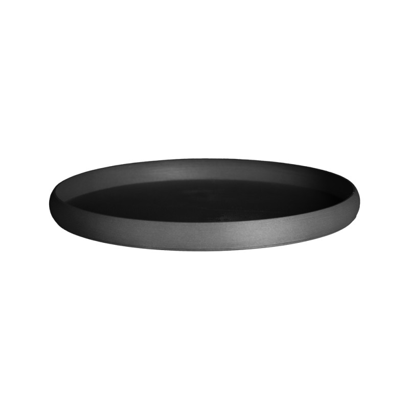 Soucoupe ronde pot de fleurs petite taille  - Couleurs: Gris anthracite - Volume: 0.2L