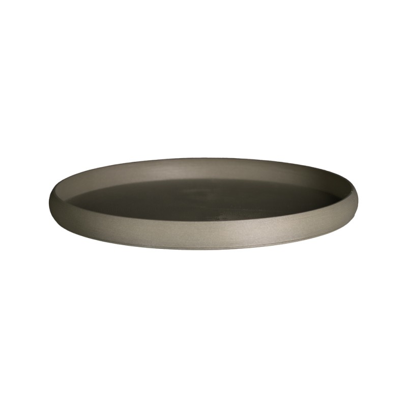 Soucoupe ronde pot de fleurs petite taille  - Couleurs: Gris - Volume: 0.2L