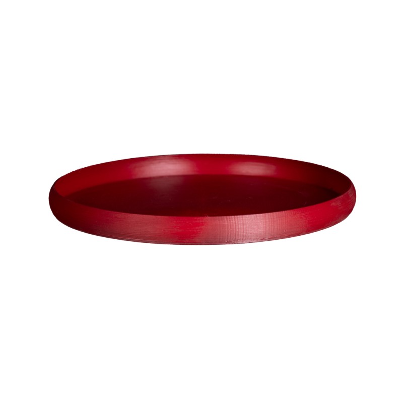 Soucoupe ronde pot de fleurs petite taille  - Couleurs: Rouge - Volume: 0.2L