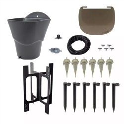 Carré potager 80x120cm - Arrosage autonome goutte à goutte - Kit 16 plants
