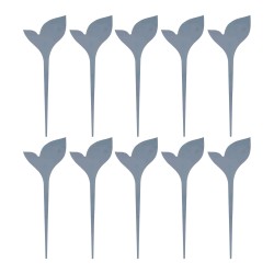 étiquettes-de jardin-feuilles-irisoX10-gris