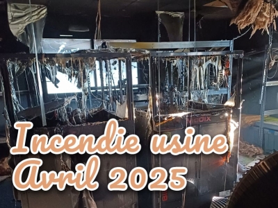 Incendie salle des imprimantes 3D chez Iriso